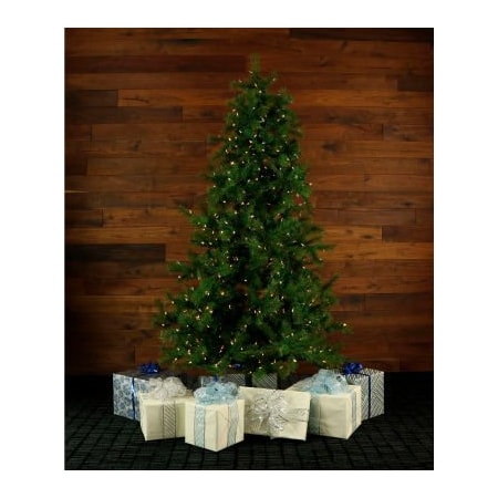 Almo Fulfillment Services Fraser Hill Farm Artificial Christmas Tree - 6.5 Ft. Southern Peace Pine - Smart String Lighting FFSP065-3GR